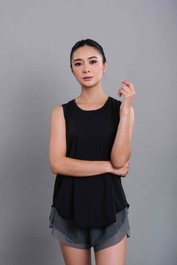 Leah Mesh Sleeveless Shirt