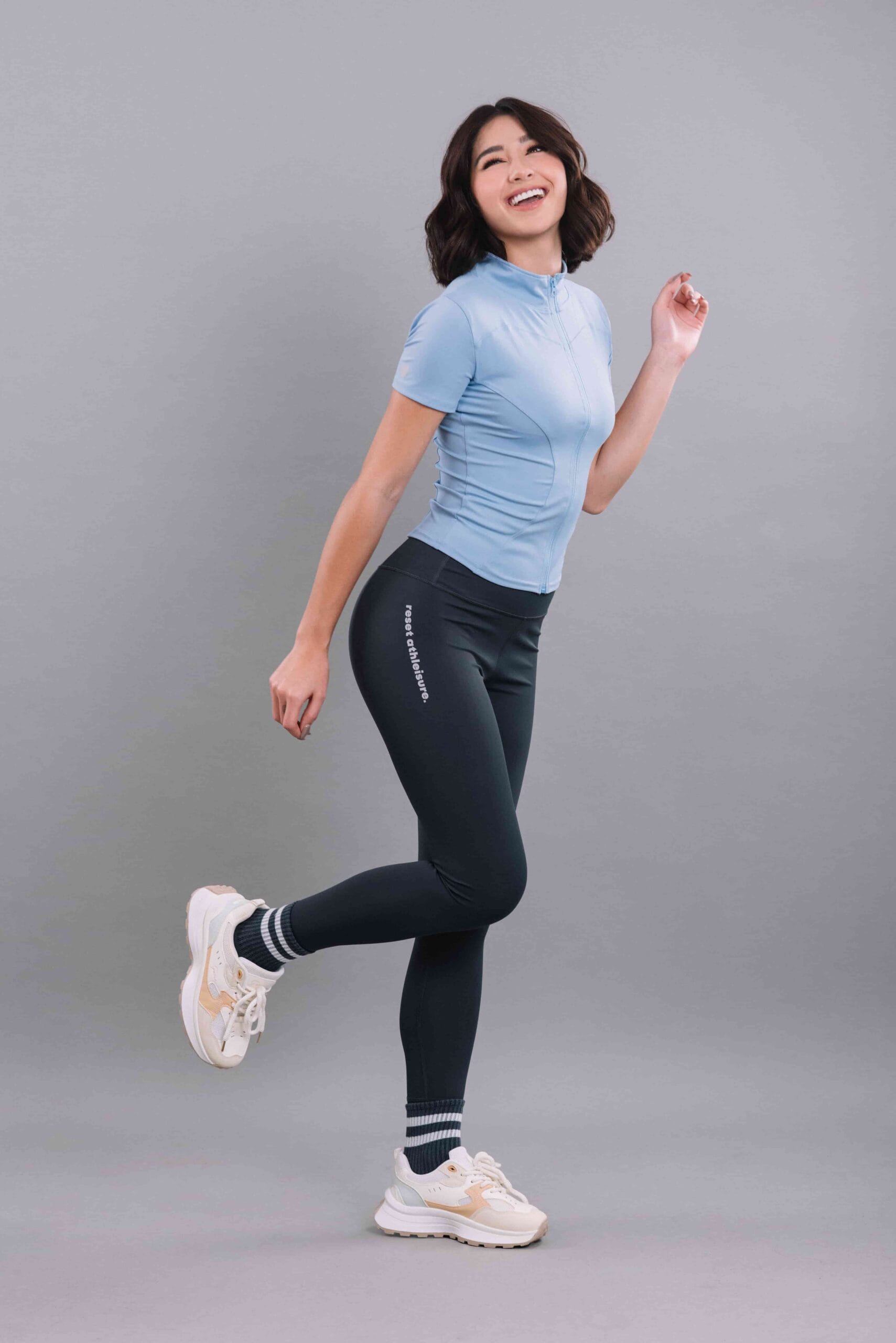 Madie Short Sleeve Zip-up